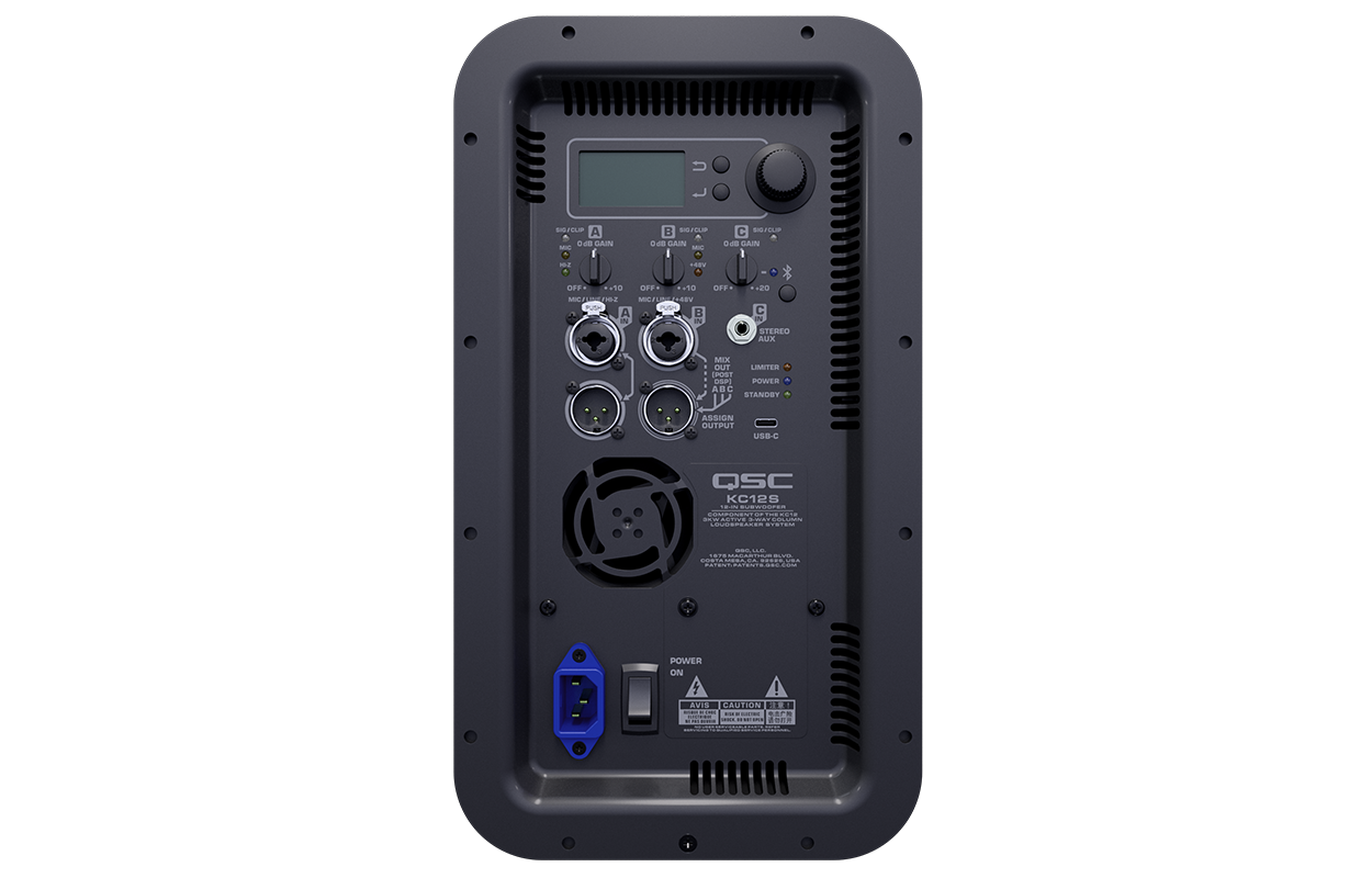 QSC KC12 Active 12" 3-Way Column Loudspeaker System with Bluetooth (PRE-ORDER)