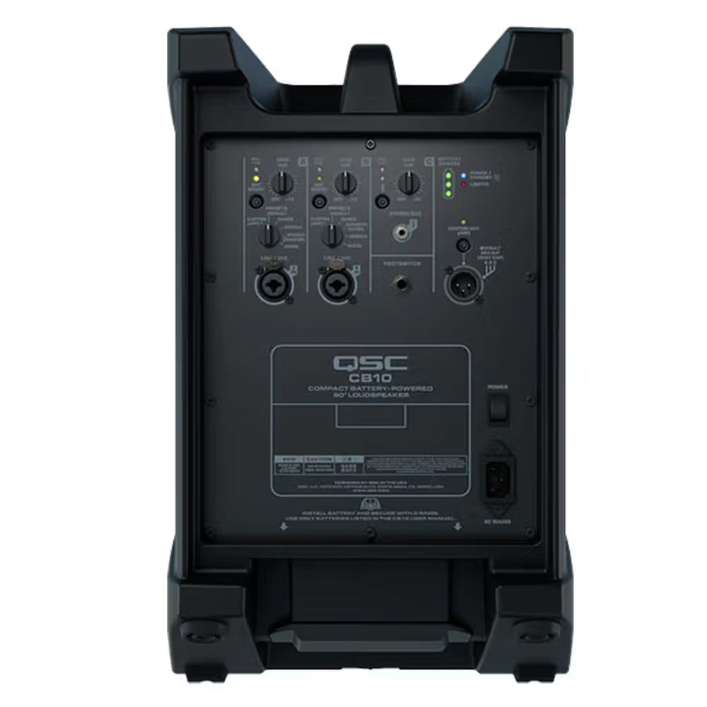 QSC CB10 Compact Battery-Powered Loudspeaker w/ Bluetooth
