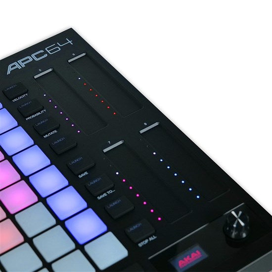 Akai APC64 Ableton Live Controller w/ 64 RGB Velocity- Sensitive Pads