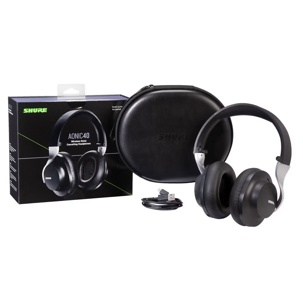 Shure Aonic 40 Wireless Noise Cancelling Headphones Black