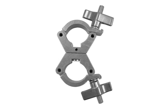 Event Lighting CLAMPDP30S - Aluminium Double Swivel Pipe Clamp (Silver)