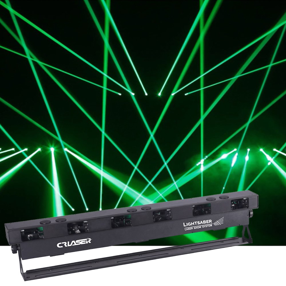 CR Laser Saber LM-6 RGB Laser Bar w/ 6 Fat Beam Lasers & DMX Compatibility (6W)