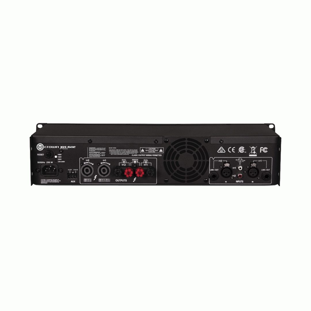CROWN XLS1502 2CH 525W@4OHM PWR AMP W/DSP CONTROL