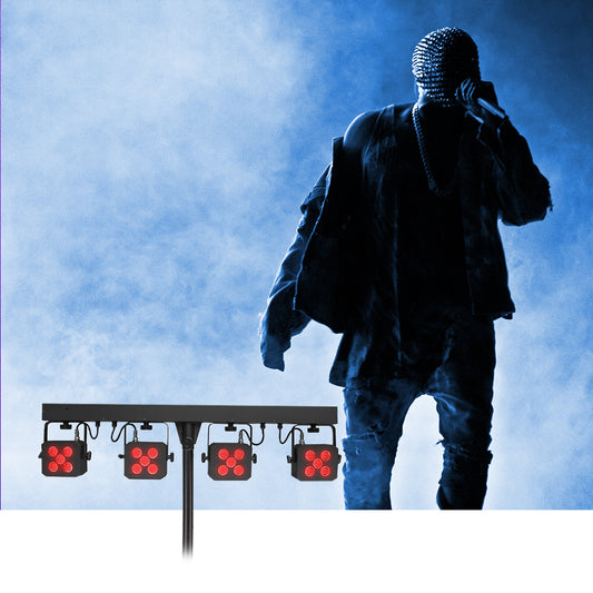 Hire - PARBAR4QUAD Par Bar With 4 X 5x4-In-1 RGBW LED with Stand ,