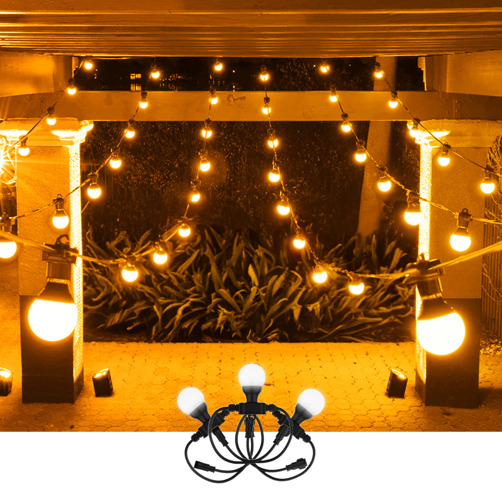 HIRE - FESTOON LED DECOR LIGHTING 15Mtrs Strand 20 Bulbs (Commercial Grade)