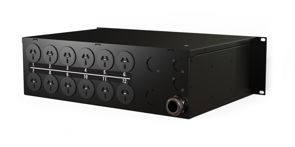 ONESTAGE PD1210-G MOUNTABLE 3-P PWR DISTRO 12 OUTL SKU OS-PD1210-G