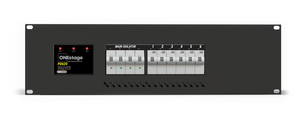 ONESTAGE PD620-G MOUNTABLE 3-P PWR DISTRO 6 OUTLET
