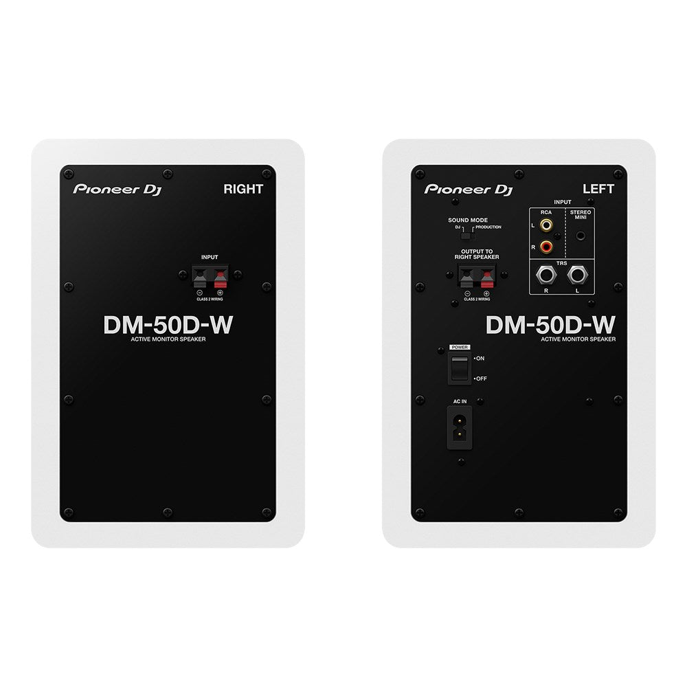 Pioneer DM50D 5" Active Studio Monitors White (Pair)