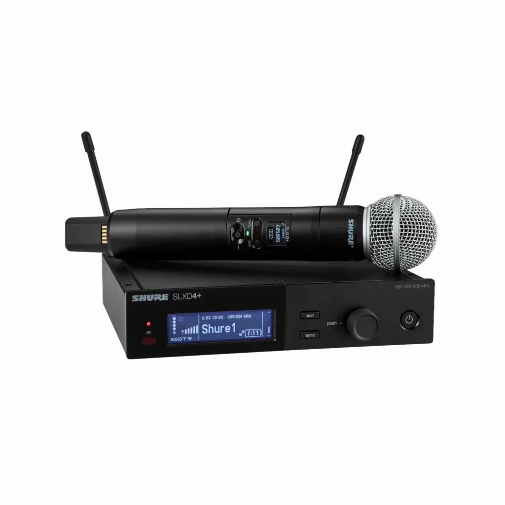 Shure SLXD24+/SM58 Digital Wireless Handheld System - H58 Band (520-608MHz)
