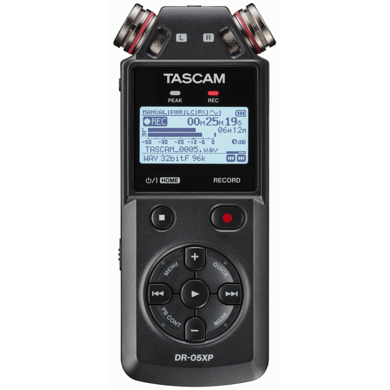Tascam 2-CH 32-BIT FLOAT RECORDER W/USB-C INTERFACE