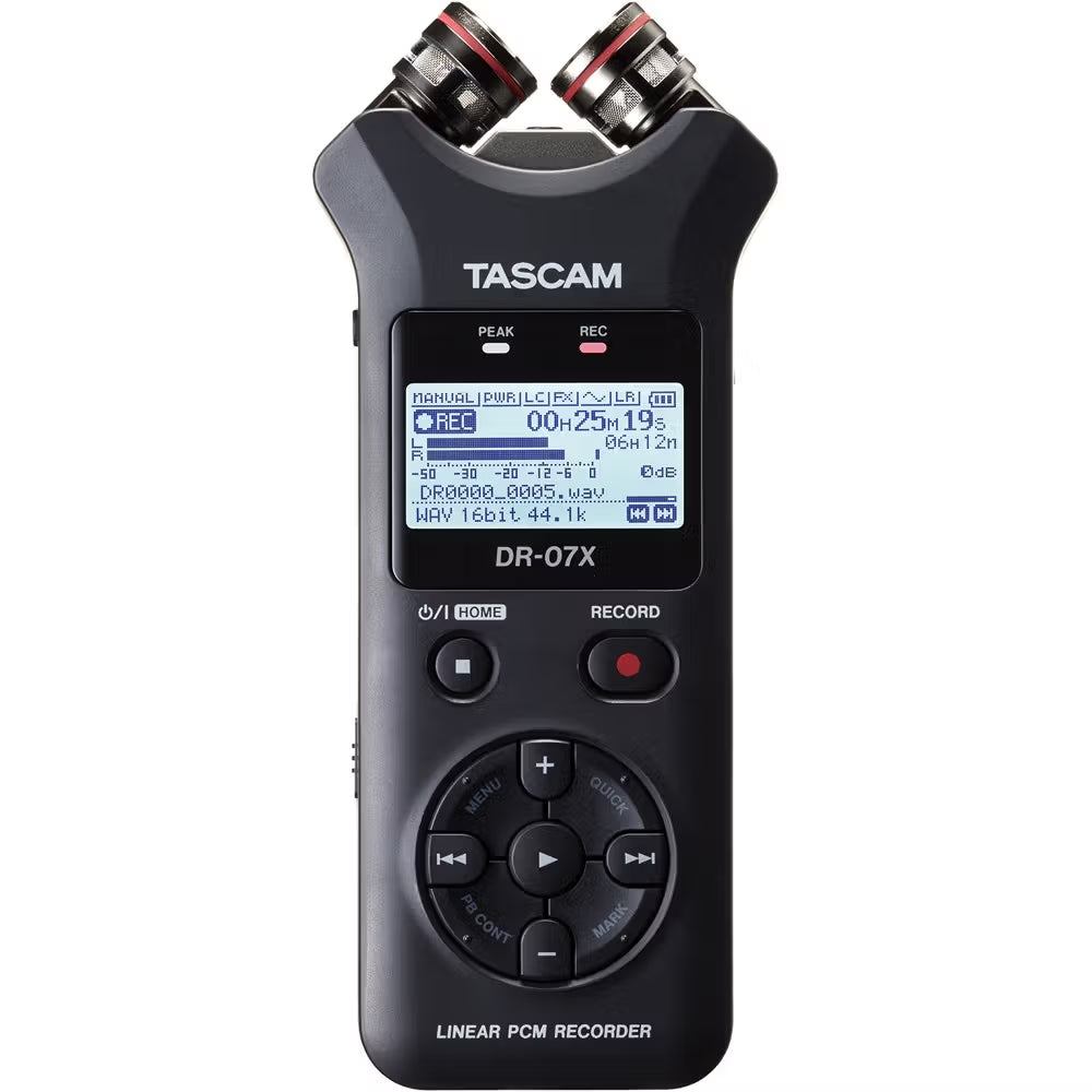 HIRE - Tascam DR07X Stereo Handheld Digital Audio Recorder & USB Audio Interface