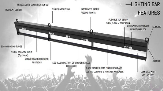 Stage Lighting Bar 2.4m Long