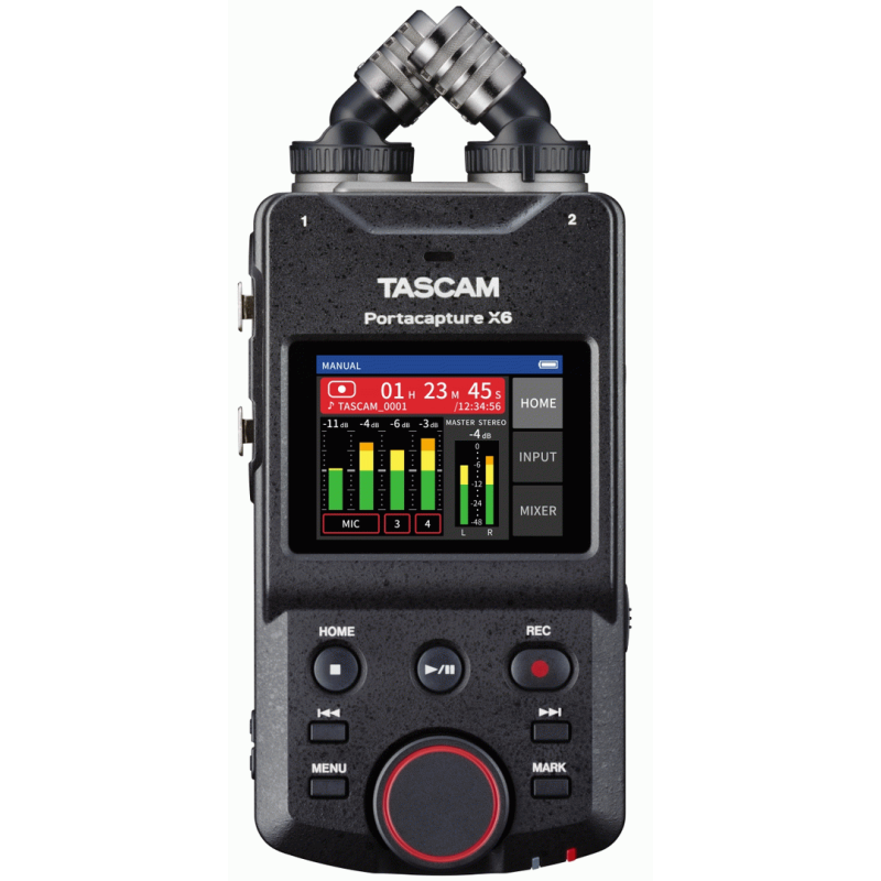 TASCAM PORTACAPTURE X6 HANDHELD MULTITRACK RECORDER