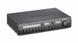 Bosch 60W Mixer Amplifier. 4 Mic/Line inputs (XLR), 3 Music Inputs (dual RCA) PLE-1MA060