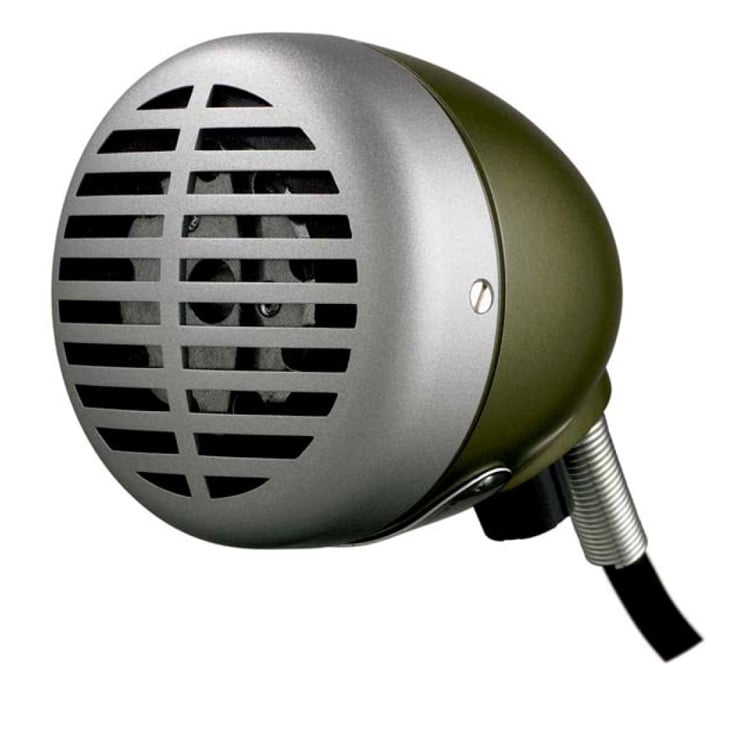 Shure 520DX Green Bullet Microphone for Harmonica