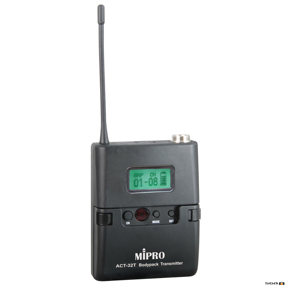 MIPRO MA100DB-5 PA Max 50W with Wireless Mic ACT32H-5 OR MIPRO Bodyback Lapel