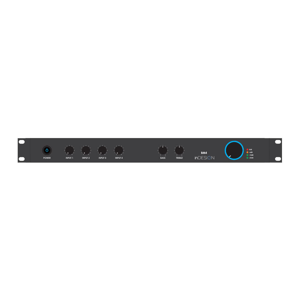 iNDeSIGN 4-Channel Strip Mixer/Pre-Amplifier