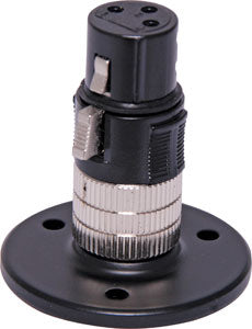 C0431 • Black desk Mount XLR Microphone Socket