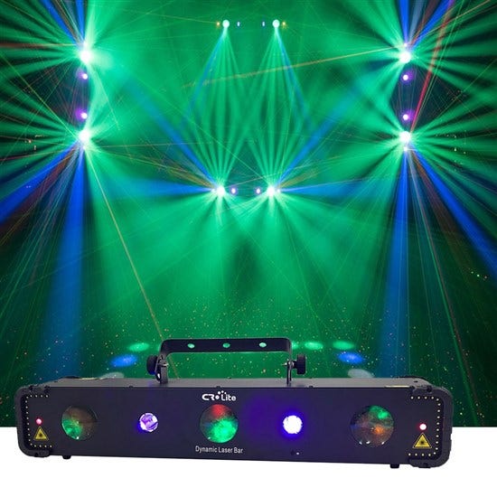 CR Lite Dynamic Laser Bar 4-in-1 Effect Light (LED, Matrix, UV & Laser)