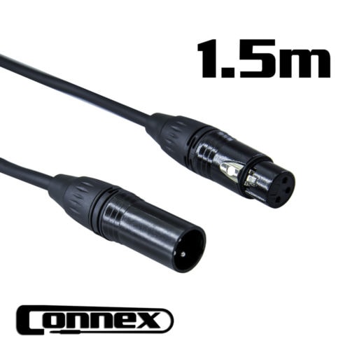 CONNEX DMX3P-1 3 Pin 110ohm DMX Lighting Cable 1.5m