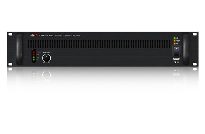 Inter M DPA-600S / 600W commercial digital power amplifier, 8 Ohm/70V/100V, Class-D, SMPS, 24VDC backup terminal, 2RU