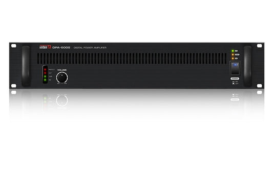 Inter M DPA-600S /  600W commercial digital power amplifier, 8 Ohm/70V/100V, Class-D, SMPS, 24VDC backup terminal, 2RU