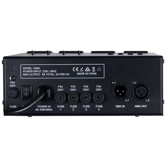 Event Dim4 - Dimmer 4 with faders