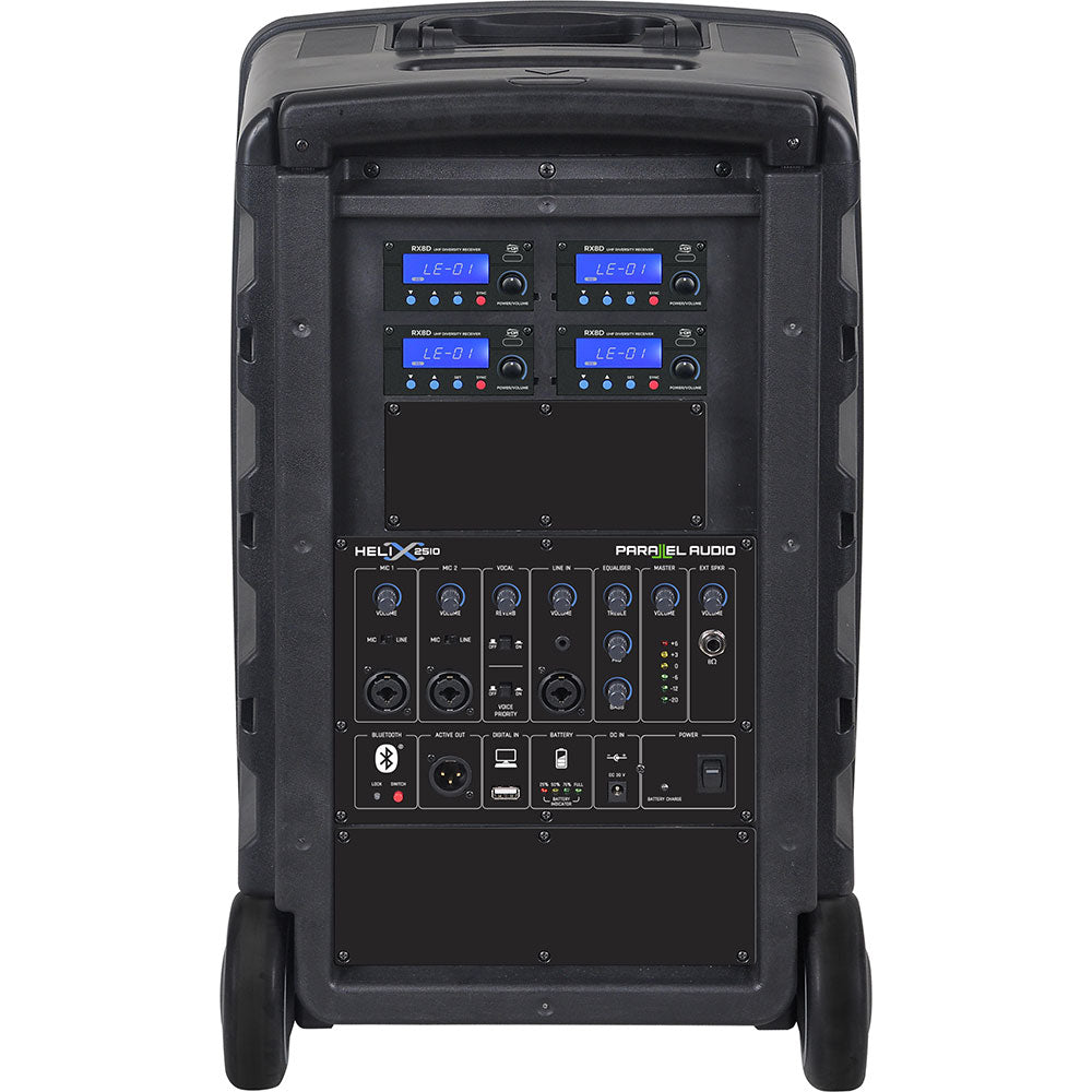 Helix 2510 – 250 Watt High Output, Professional Wireless Portable PA System
