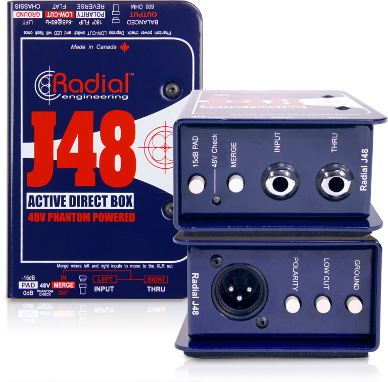 Radial J48 Phantom Powered Active Direct Box