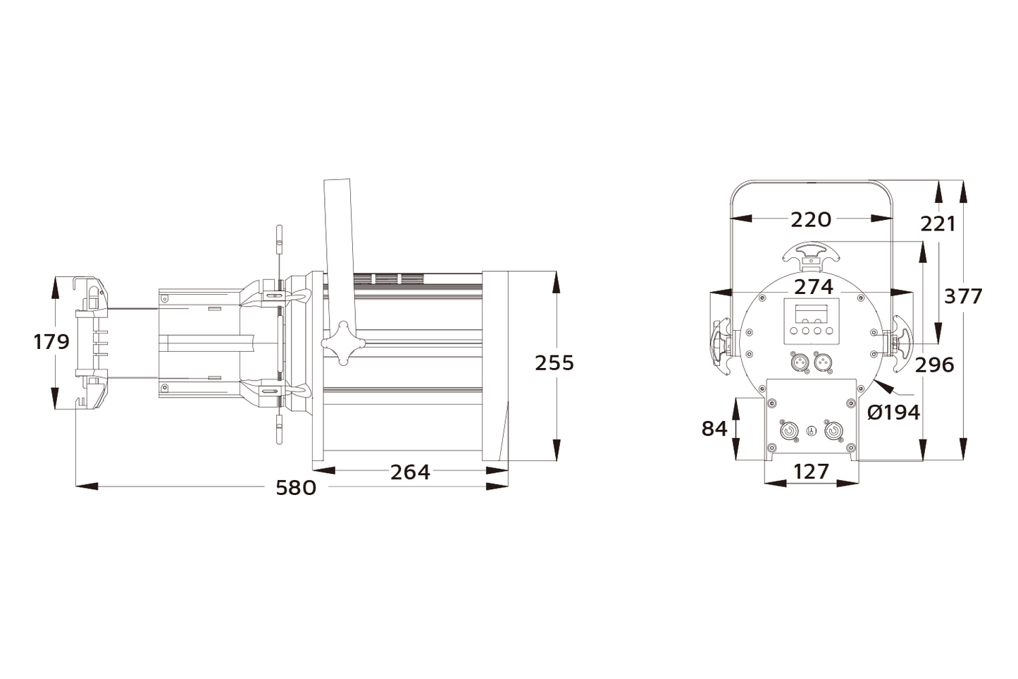 Event Lighting PS300LEWW - 300W Warm White Profile Spot Light Engine