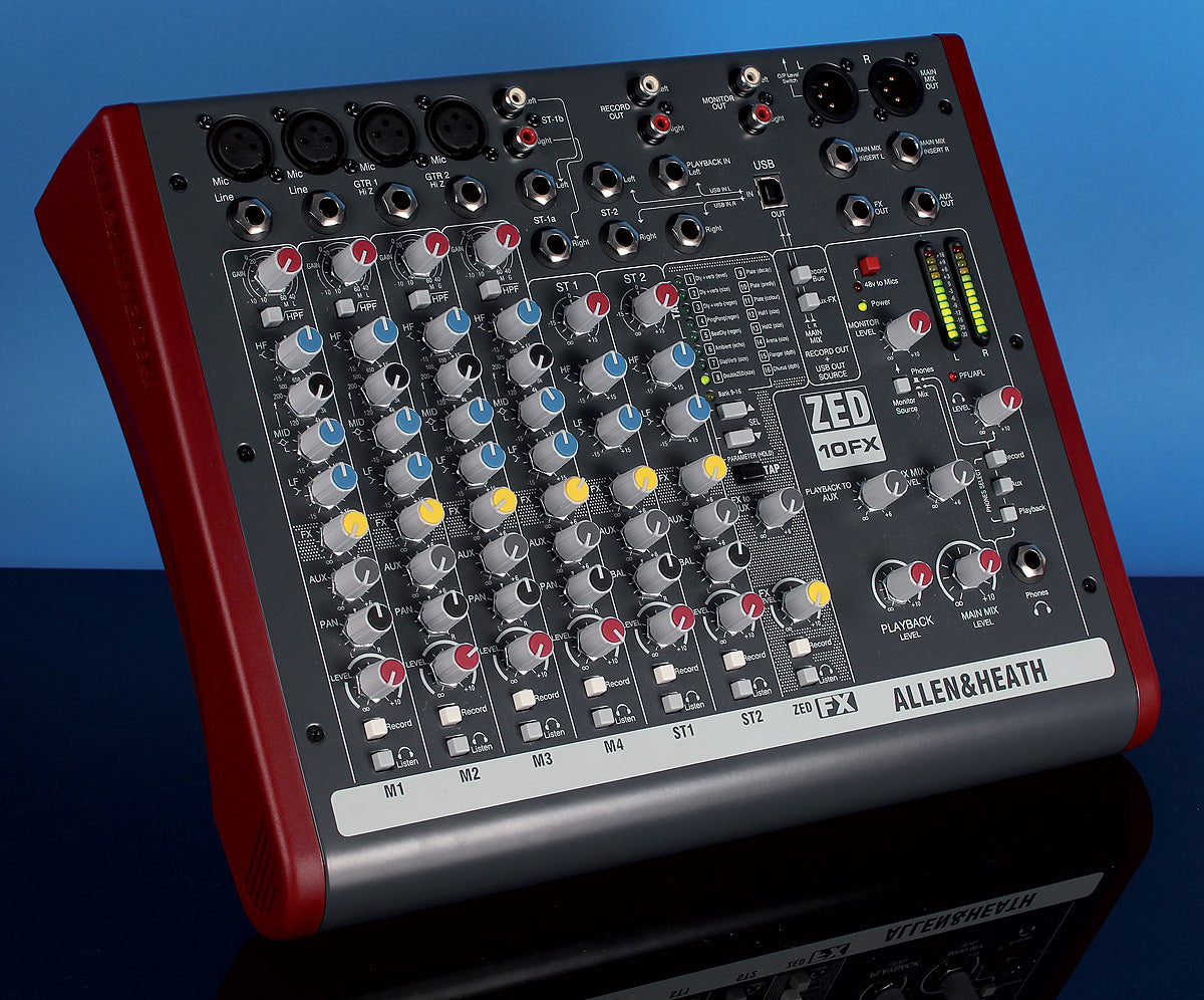 Hire - Allen & Health ZED10FX - 10 Channel Analog Mixer with Effects