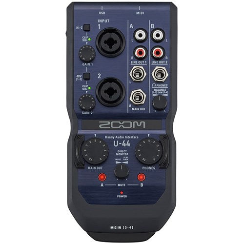 Zoom U 44 4-In/4-out Handy Audio Interface