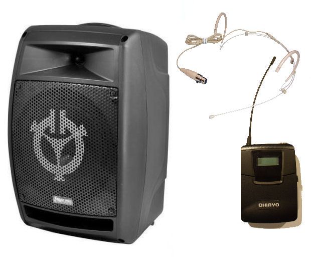 Parallel Audio - HELIX-158x – 150W Portable Battery PA System WITH 1X WIRELESS HEADSET MICROPHONE, WITH BUILT-IN BLUETOOTH/SD/USB