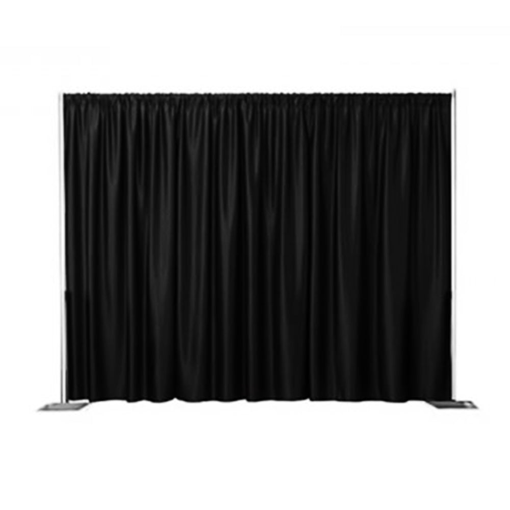 HIRE - DRAPE - BLACK VELVET CURTAIN 6M DROP X 3M WIDTH