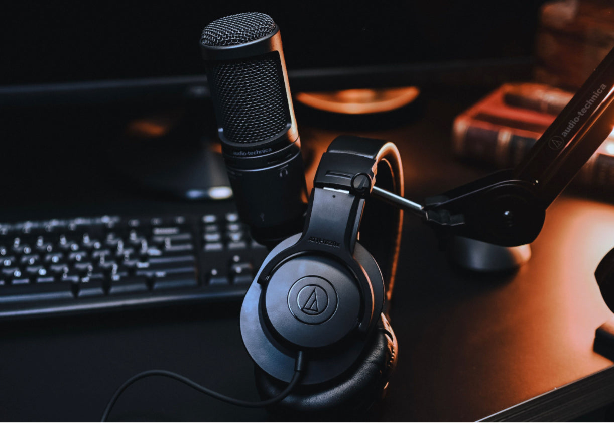 Audio Technica Creator Pack Pro w/ AT2020USB+, Desk Stand ATH-M20x & Boom Arm Stand