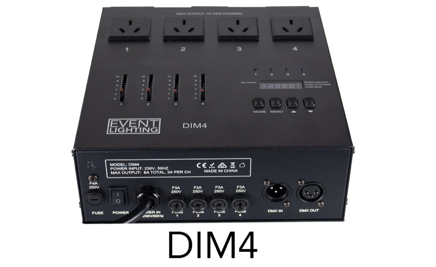 Event Dim4 - Dimmer 4 with faders