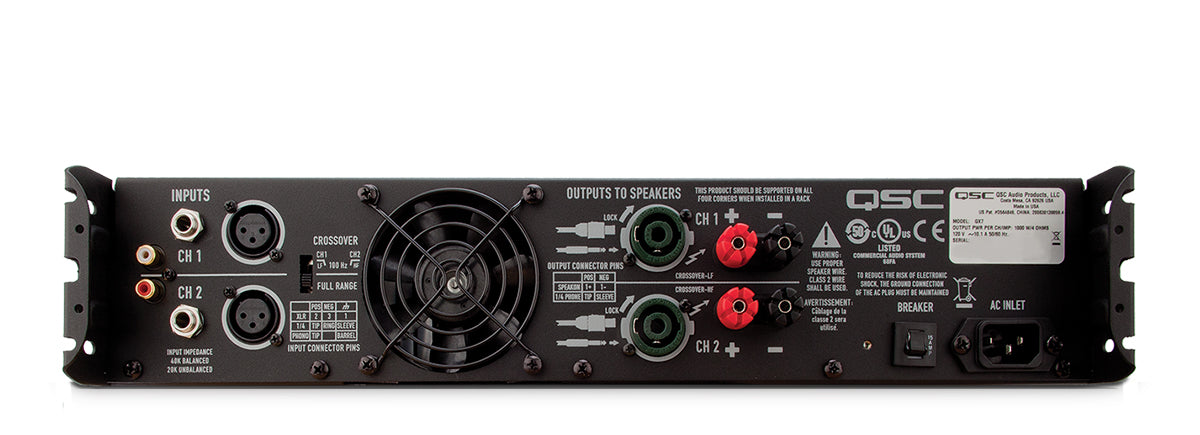 QSC GX3 Power Amplifier (300W @ 8ohms)