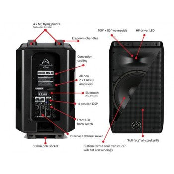 Wharfedale TYPHONAX12 720W RMS Blue Tooth Active Speaker With DSP