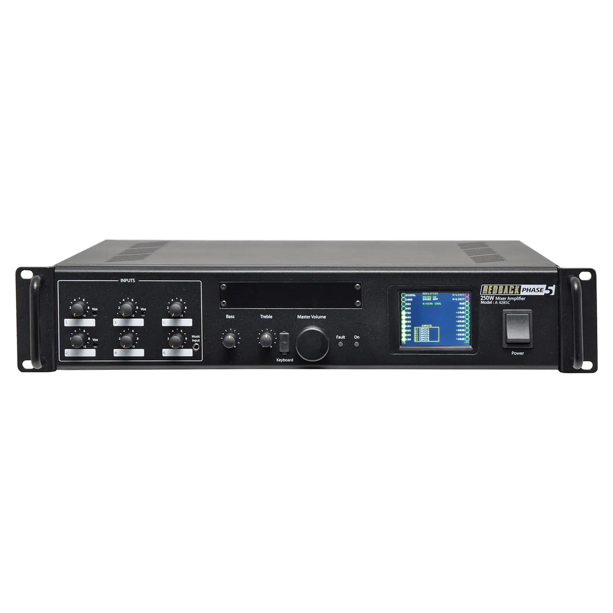 REDBACK Phase5 Public Address (PA) Mixer Amplifier 250W 6 Input  A4285C