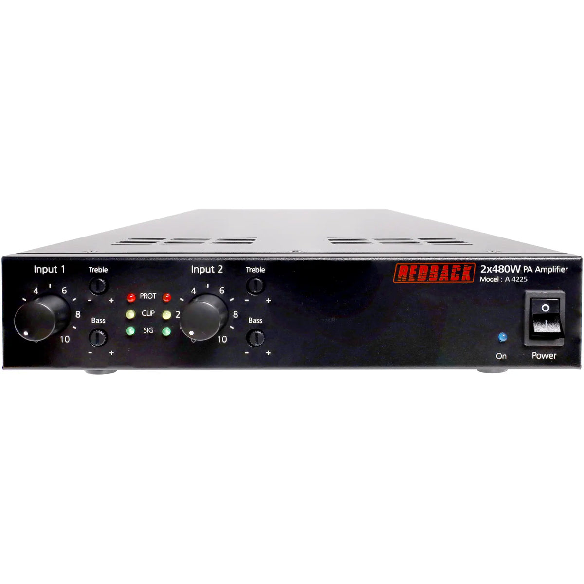 Redback 2 x 480W Public Address (PA) Zone Amplifier A4225
