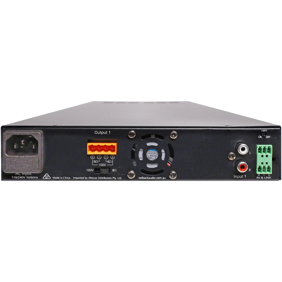 REDBACK 480W Public Address (PA) Zone Amplifier  A4224