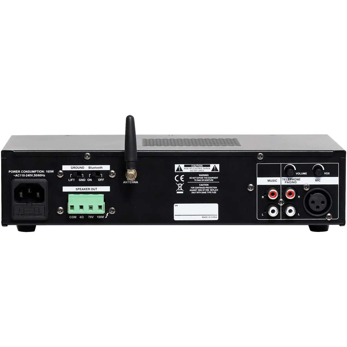 Redback 120W Public Address (PA) Amplifier With Bluetooth A4256