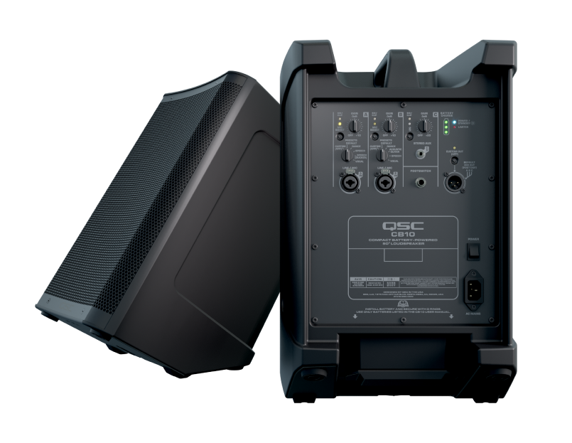 QSC CB10 Compact Battery-Powered Loudspeaker w/ Bluetooth