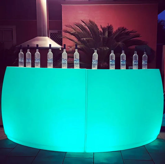 Hire - Glow Curve Bar with Shelf