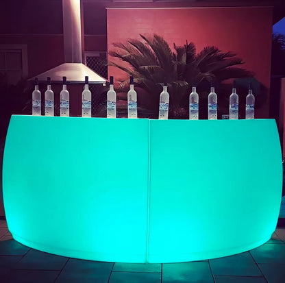 Hire - Glow Curve Bar with Shelf