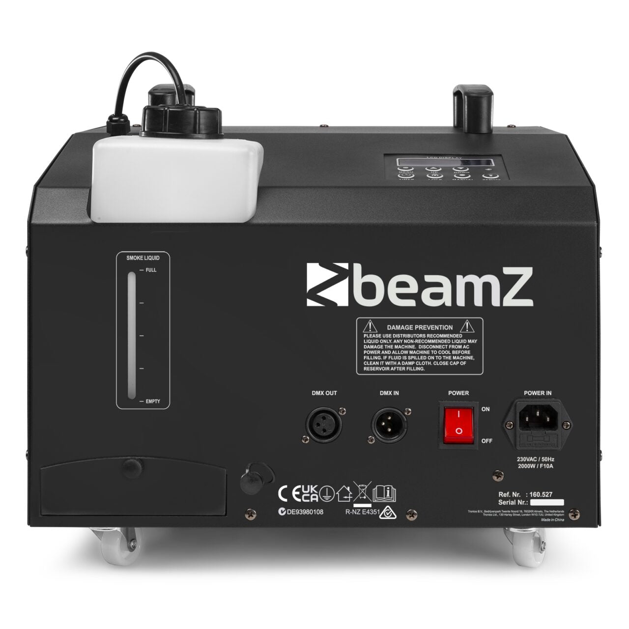 Hire - Beamz SB2000-LED Smoke & Bubble Machine with LED Wash Including Liquid