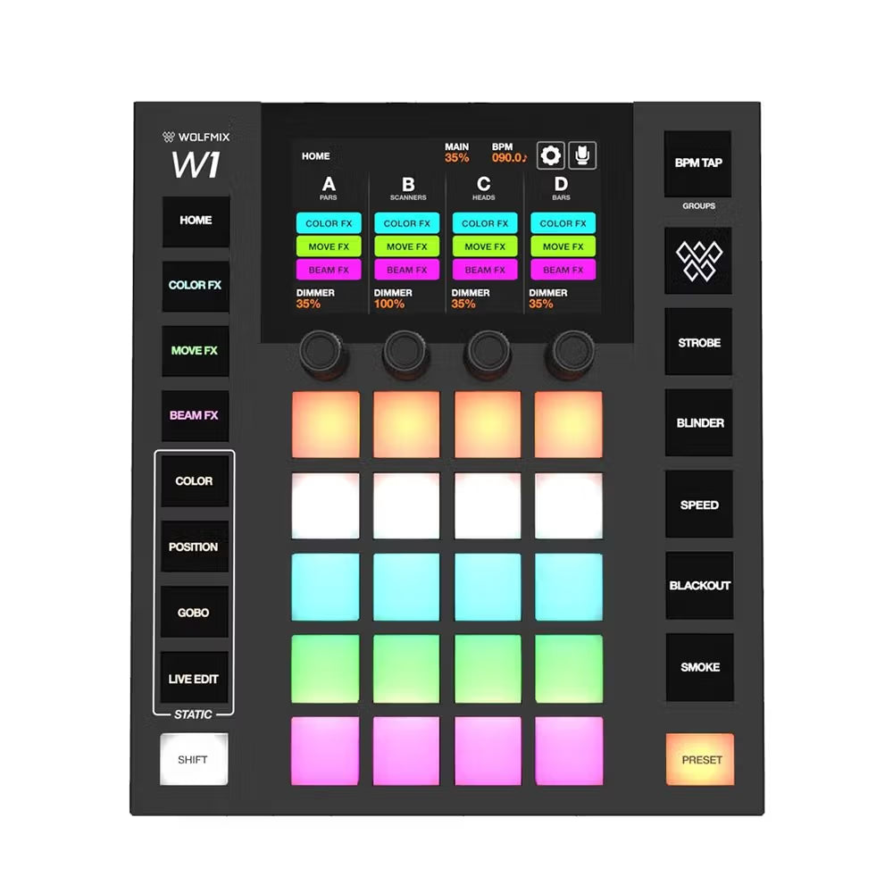 Hire - Wolfmix W1 Mk2 Standalone Performance DMX Lighting Controller