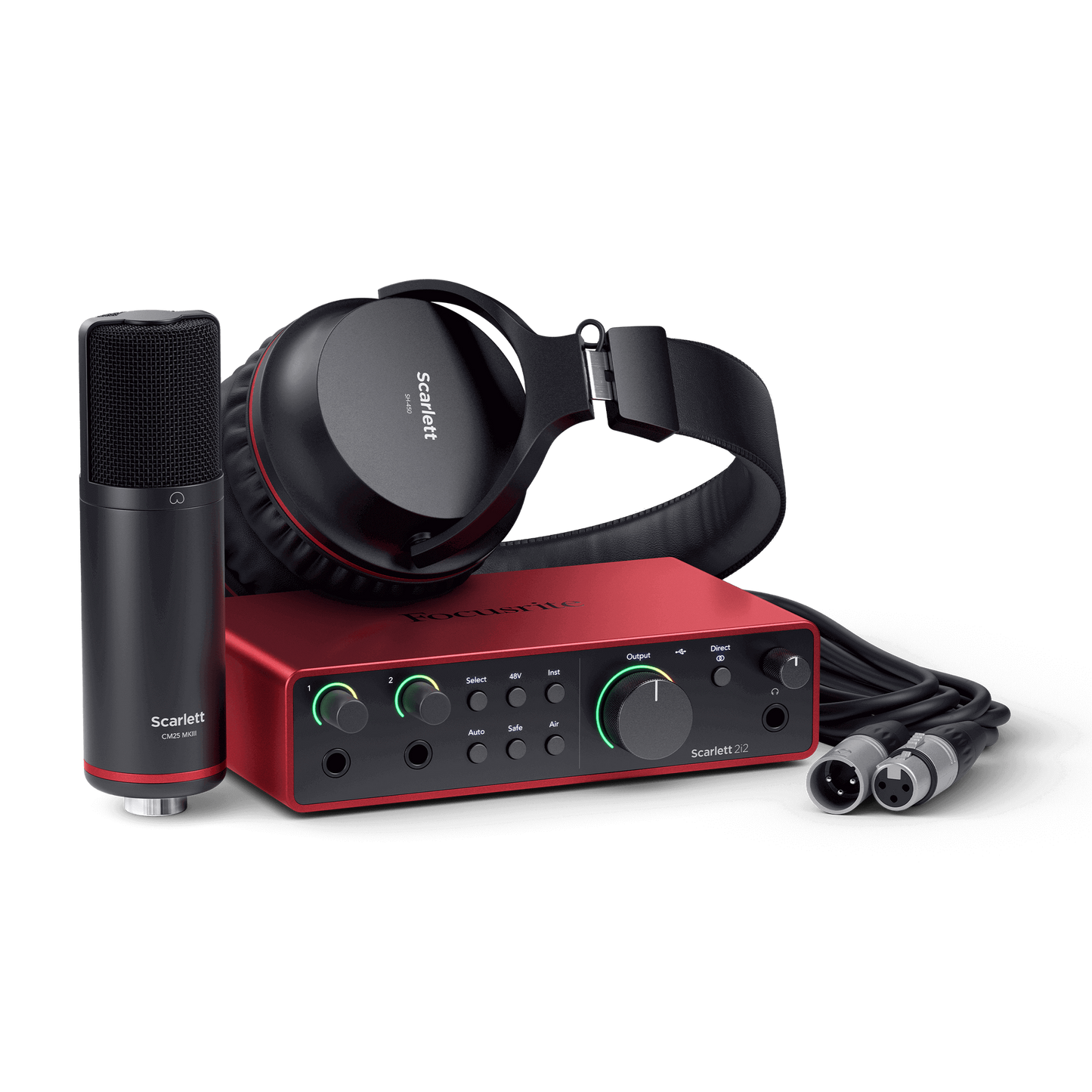 Focusrite Scarlett 2i2 Studio G4 USB Interface w/ Mic & Headphones