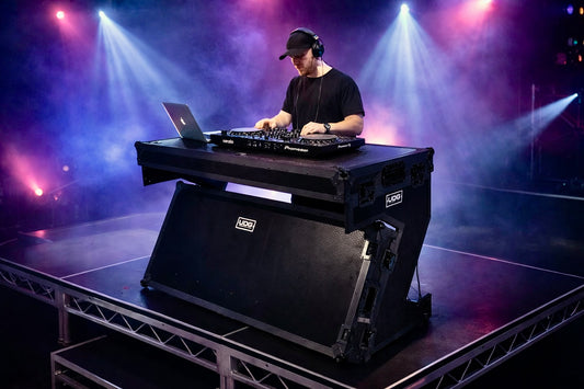 Hire - DJ Stage Riser  3 mtrs x 2 mtrs including DJ Table