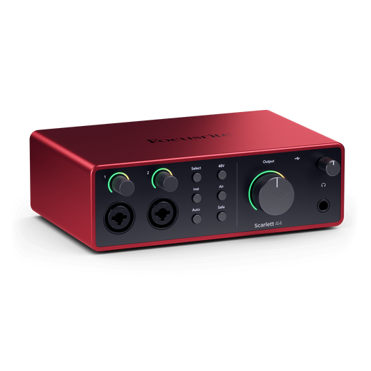 Focusrite Scarlett 4i4 Gen 4 4-in/4-out USB Audio Interface w/ Air Mode & Auto Gain